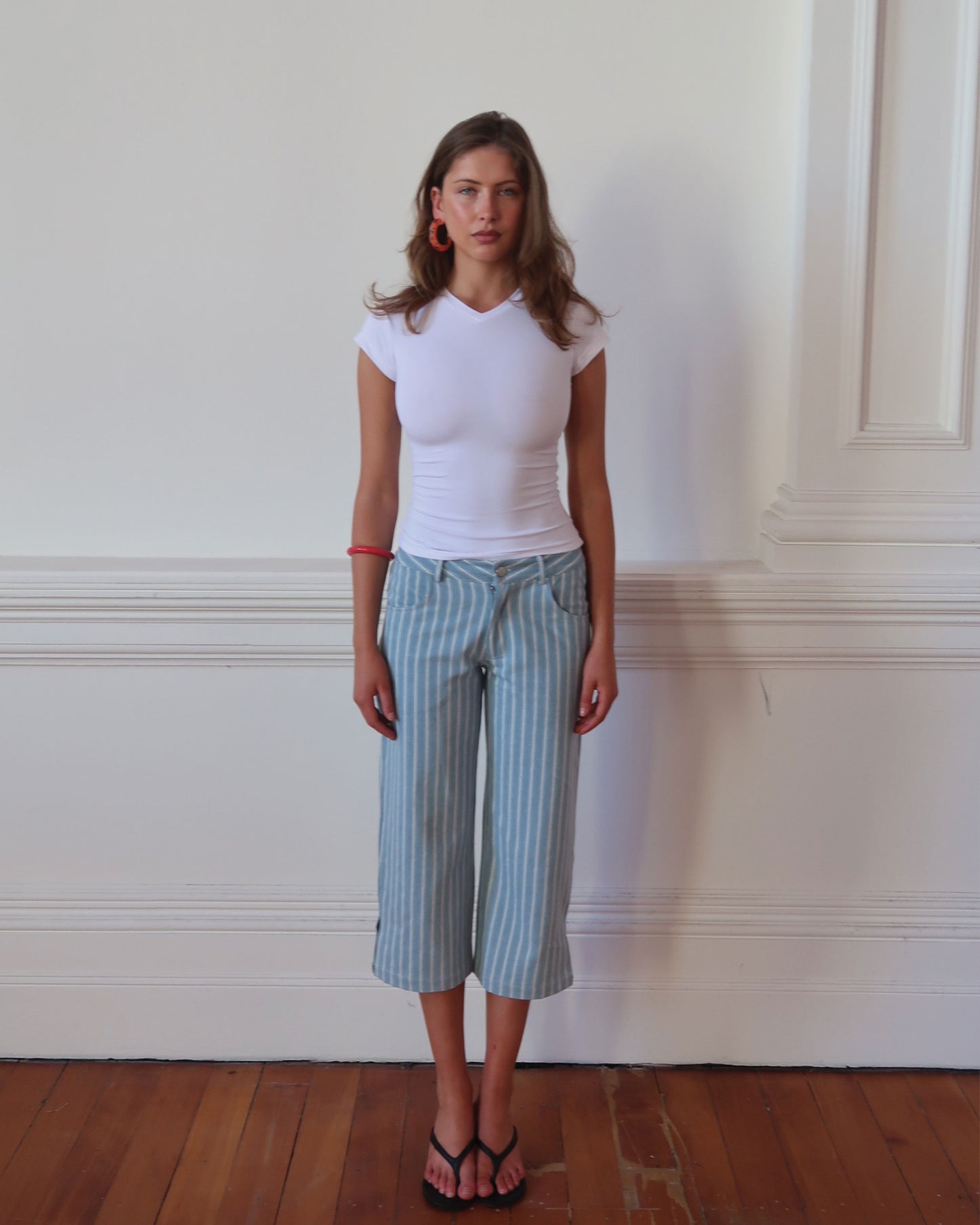 Clover Pant | Denim Stripe