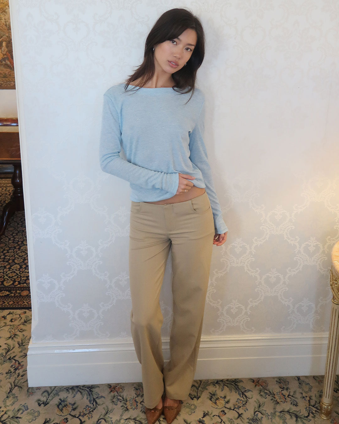 Lulu Long Sleeve Top | Sky