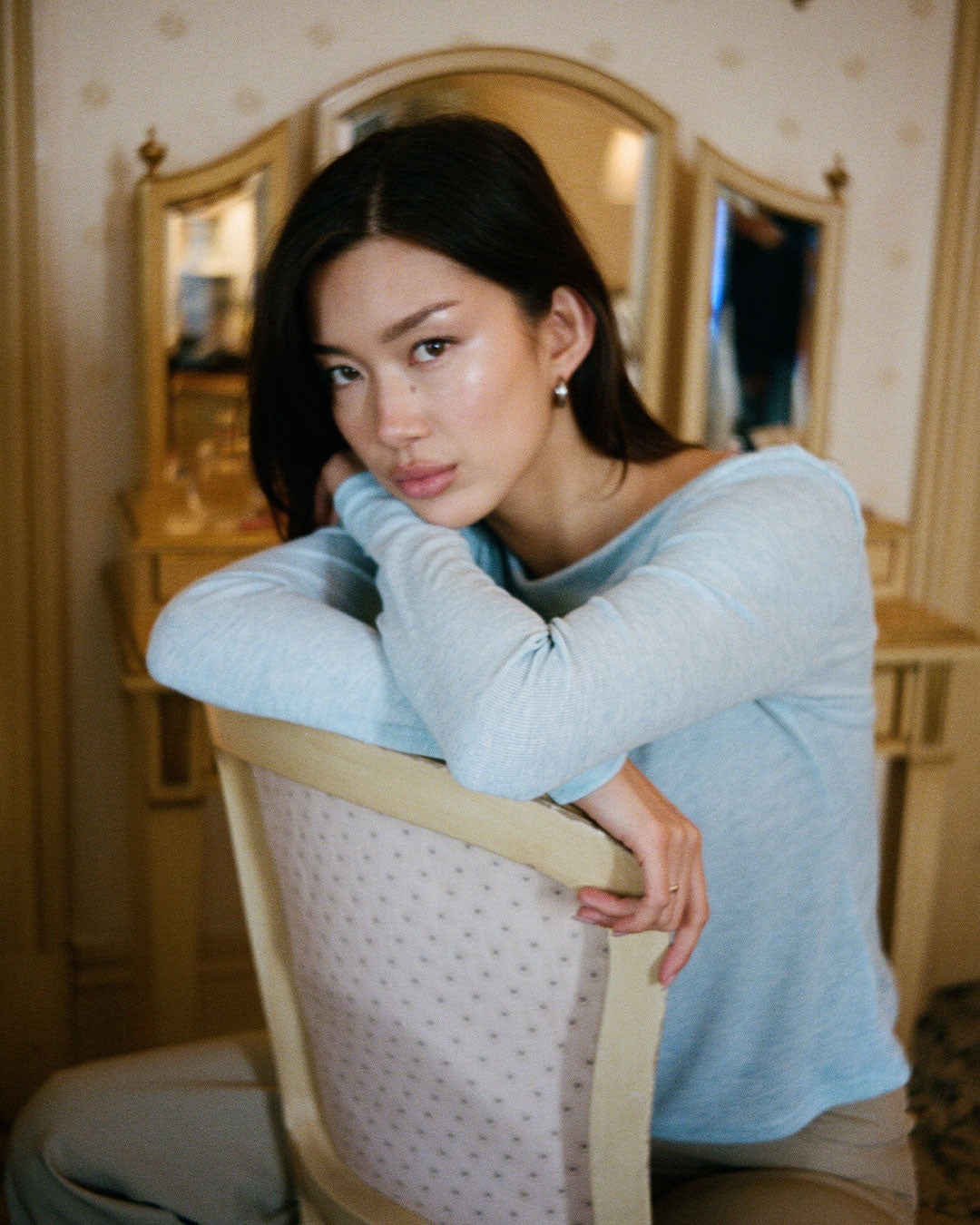 Lulu Long Sleeve Top | Sky